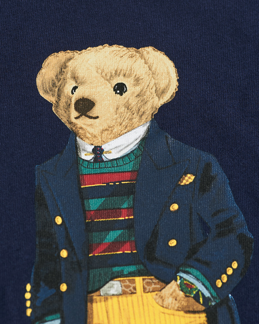 Herr | T-Shirts | Polo Ralph Lauren | Printed Bear Crew Neck Kids Tee Cruise Navy