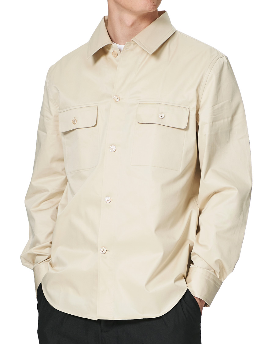 Herr | Skjortor | Filippa K | Oscar Cotton Shirt Soft Beige