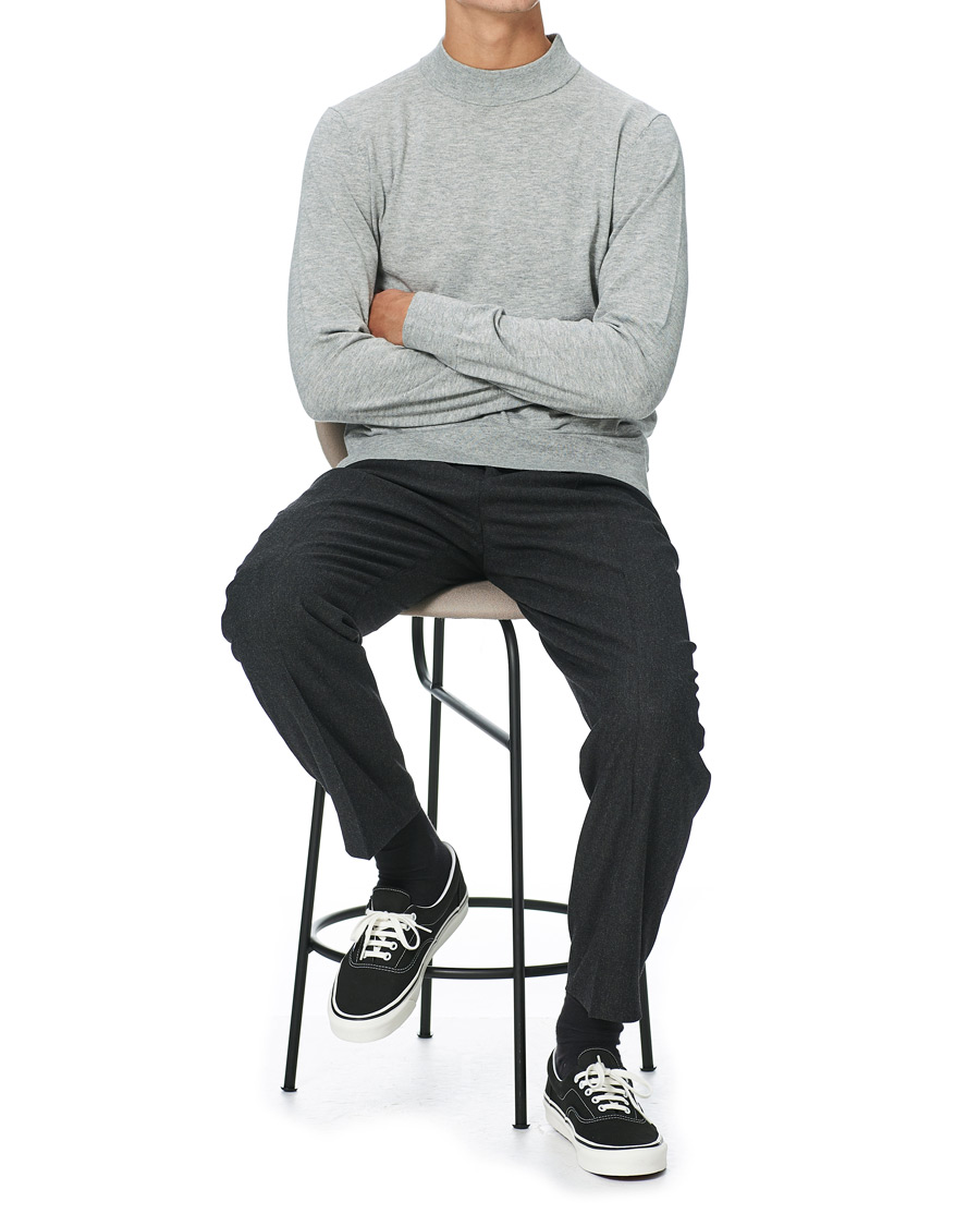 Herr | Tröjor | Filippa K | Eli Sweater Light Grey Melange