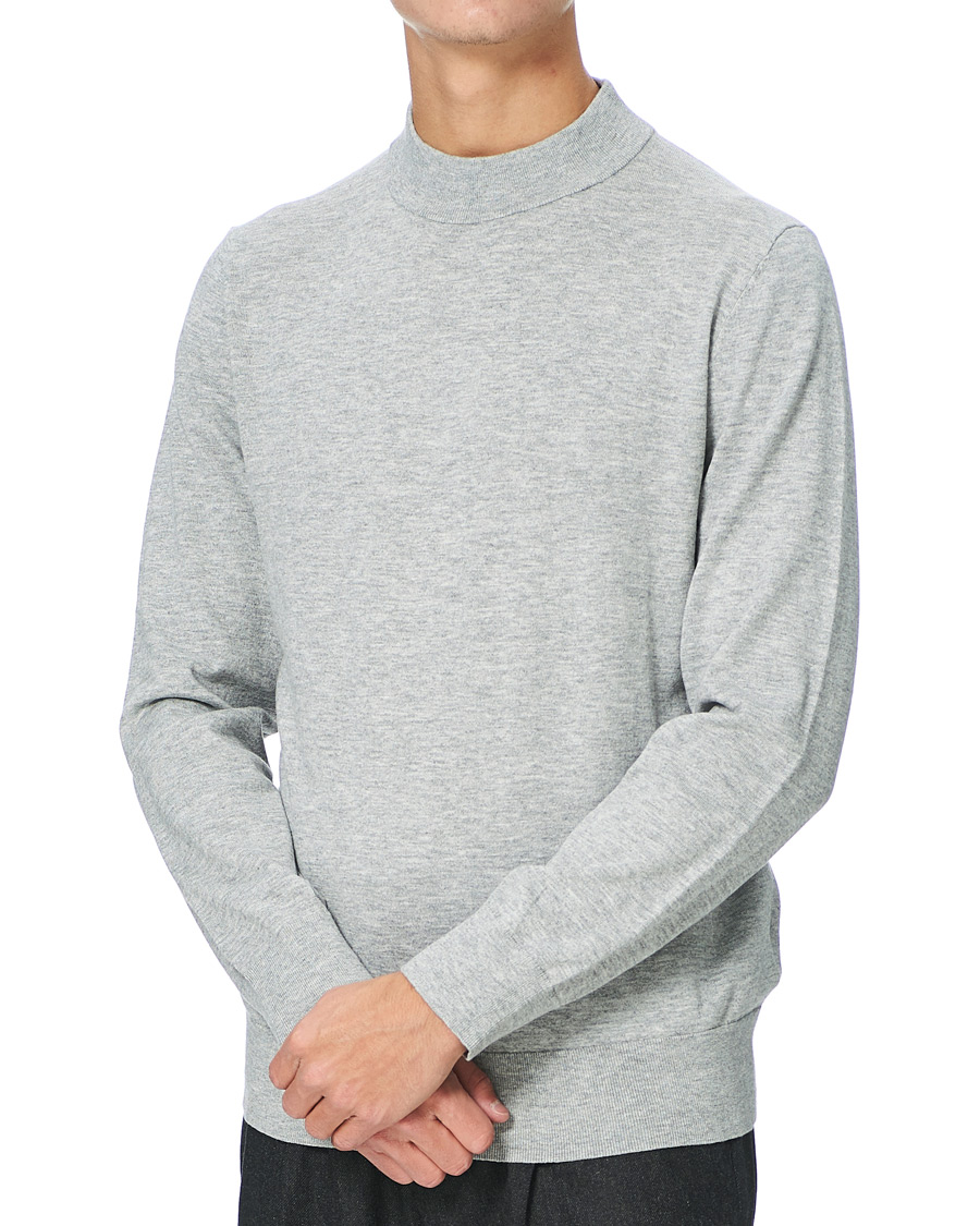 Herr | Tröjor | Filippa K | Eli Sweater Light Grey Melange