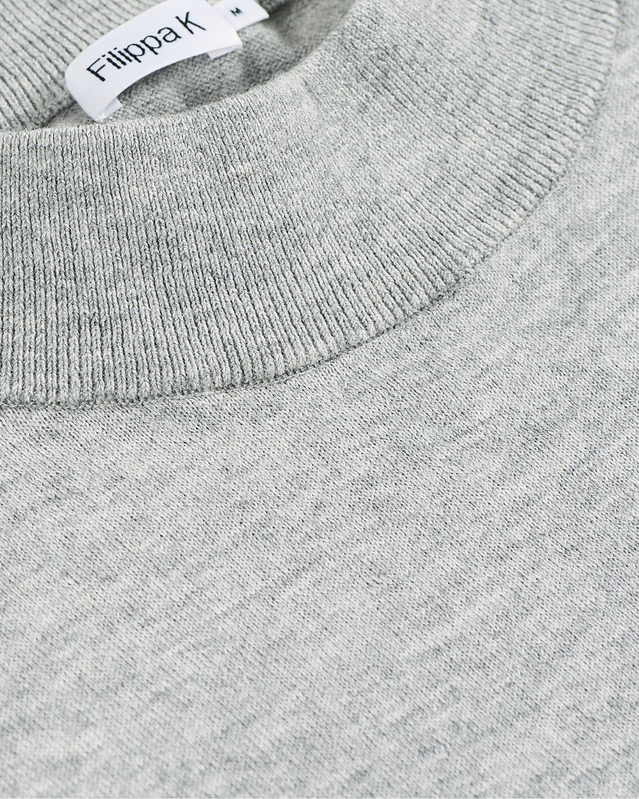 Herr | Tröjor | Filippa K | Eli Sweater Light Grey Melange