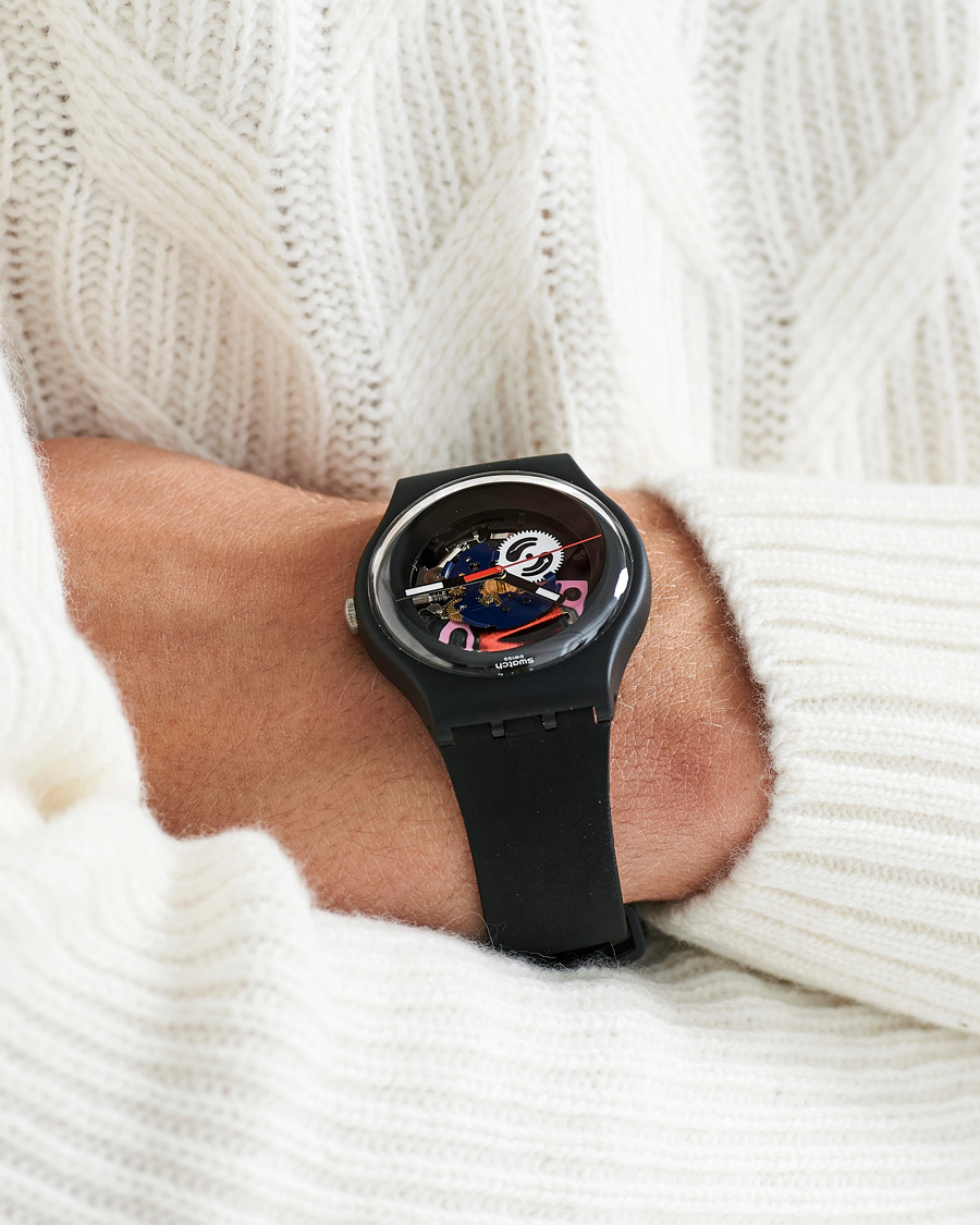 Herr | Swatch Black Lacquered Again | Swatch | Black Lacquered Again