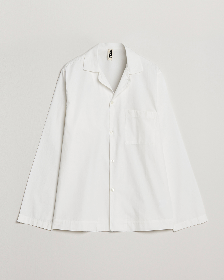 Herr | Pyjamas & Morgonrockar | Tekla | Poplin Pyjama Shirt Alabaster White