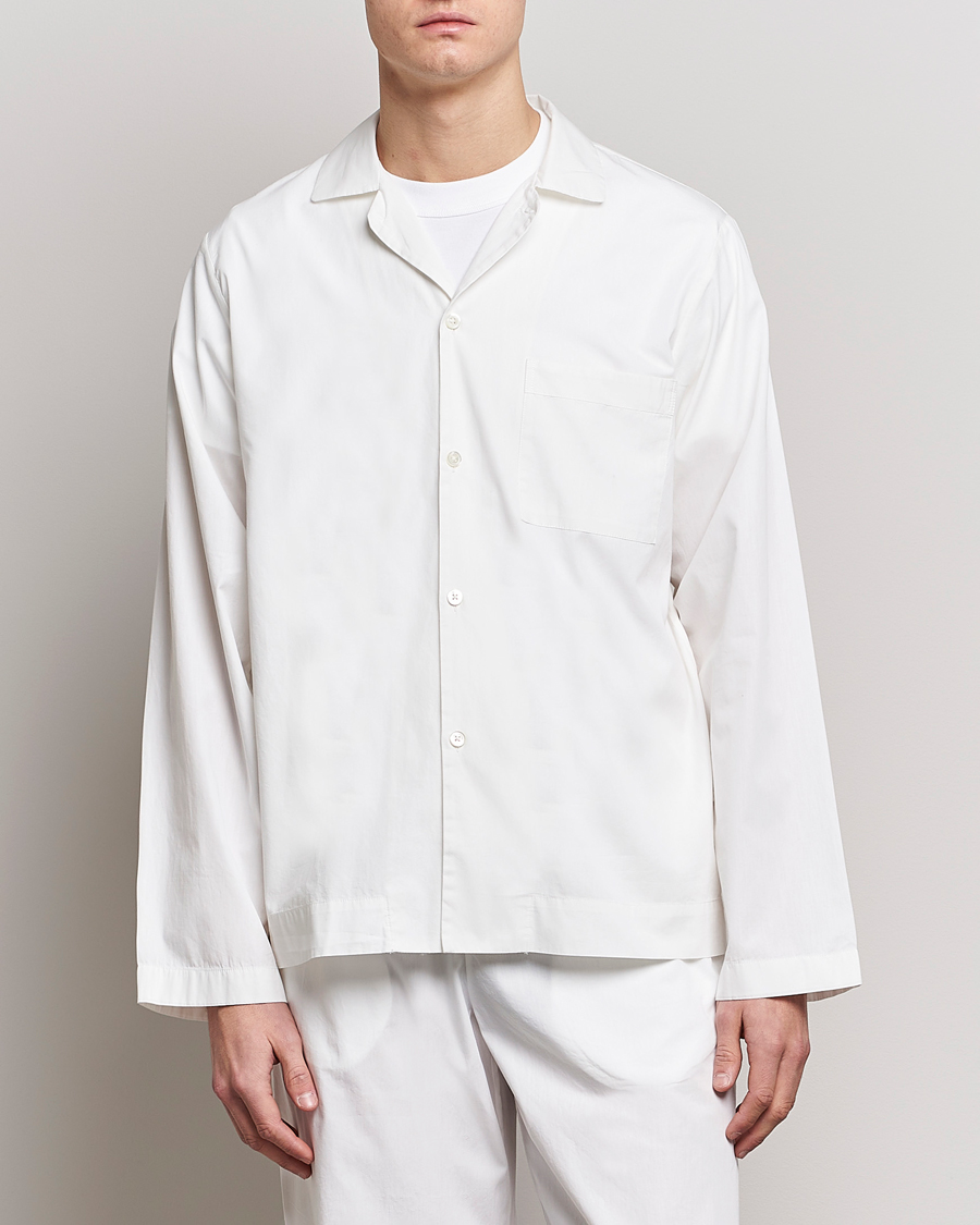 Herr | New Nordics | Tekla | Poplin Pyjama Shirt Alabaster White