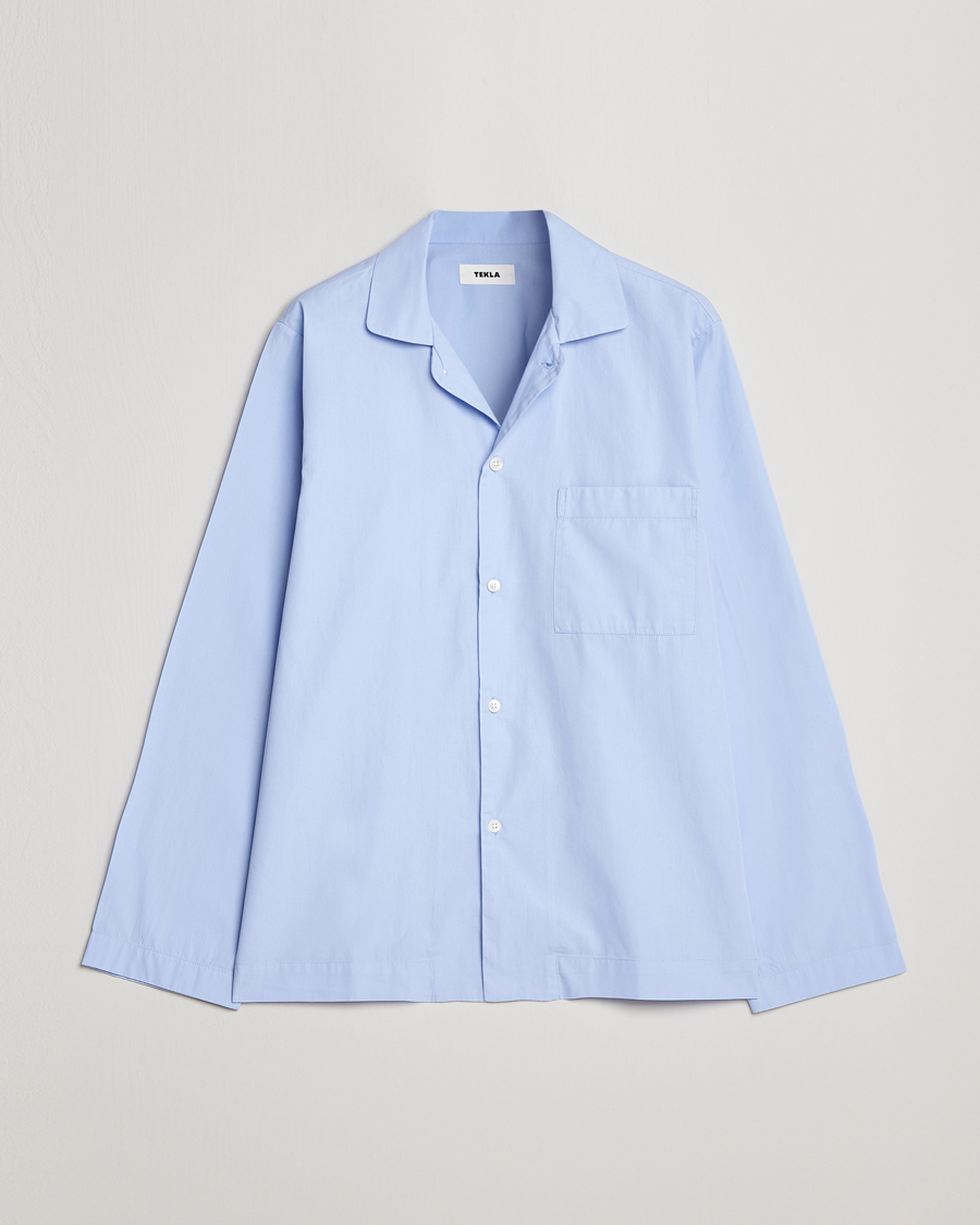 Herr | Pyjamas & Morgonrockar | Tekla | Poplin Pyjama Shirt Light Blue