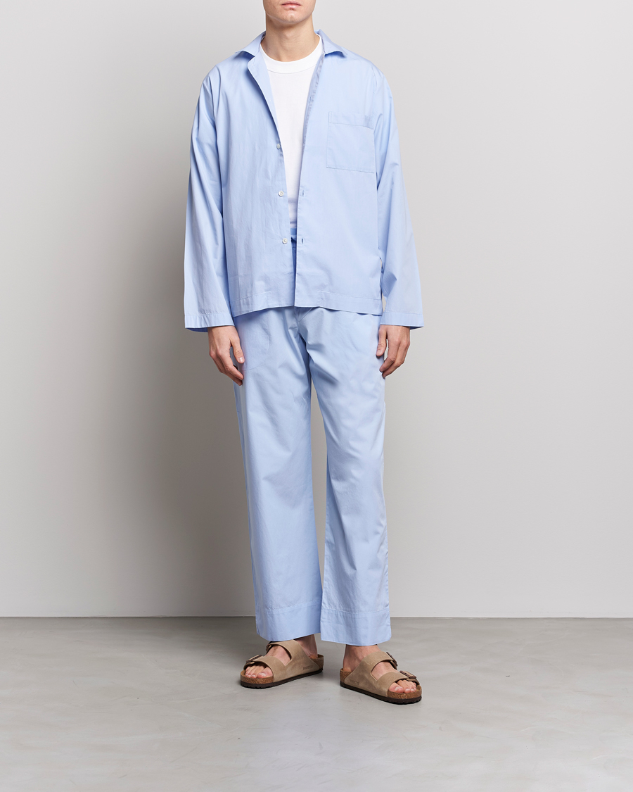 Herr | Pyjamas & Morgonrockar | Tekla | Poplin Pyjama Shirt Light Blue