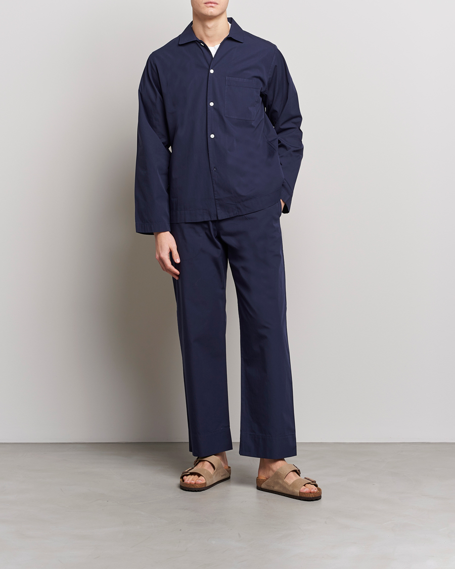 Herr | Pyjamas & Morgonrockar | Tekla | Poplin Pyjama Shirt True Navy