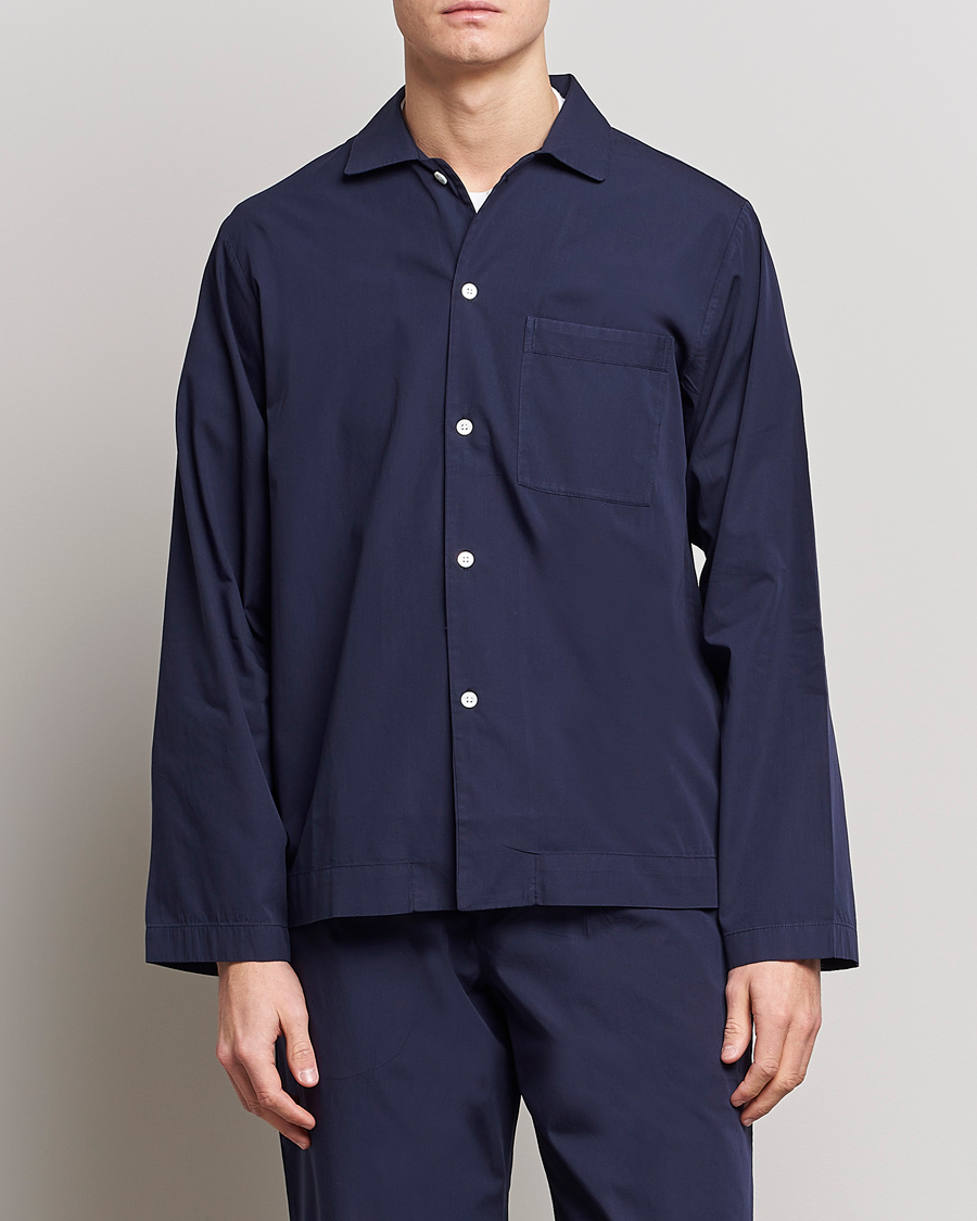 Herre | Livsstil | Tekla | Poplin Pyjama Shirt True Navy