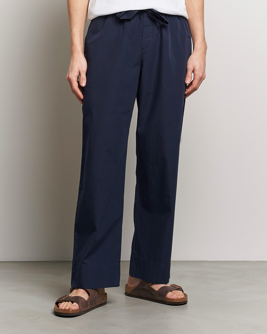 Herr | Loungewear | Tekla | Poplin Pyjama Pants True Navy