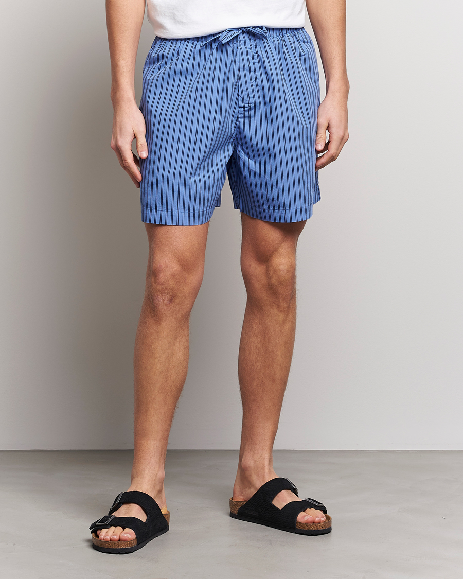 Herr | Tekla | Tekla | Poplin Pyjama Shorts Boro Stripes
