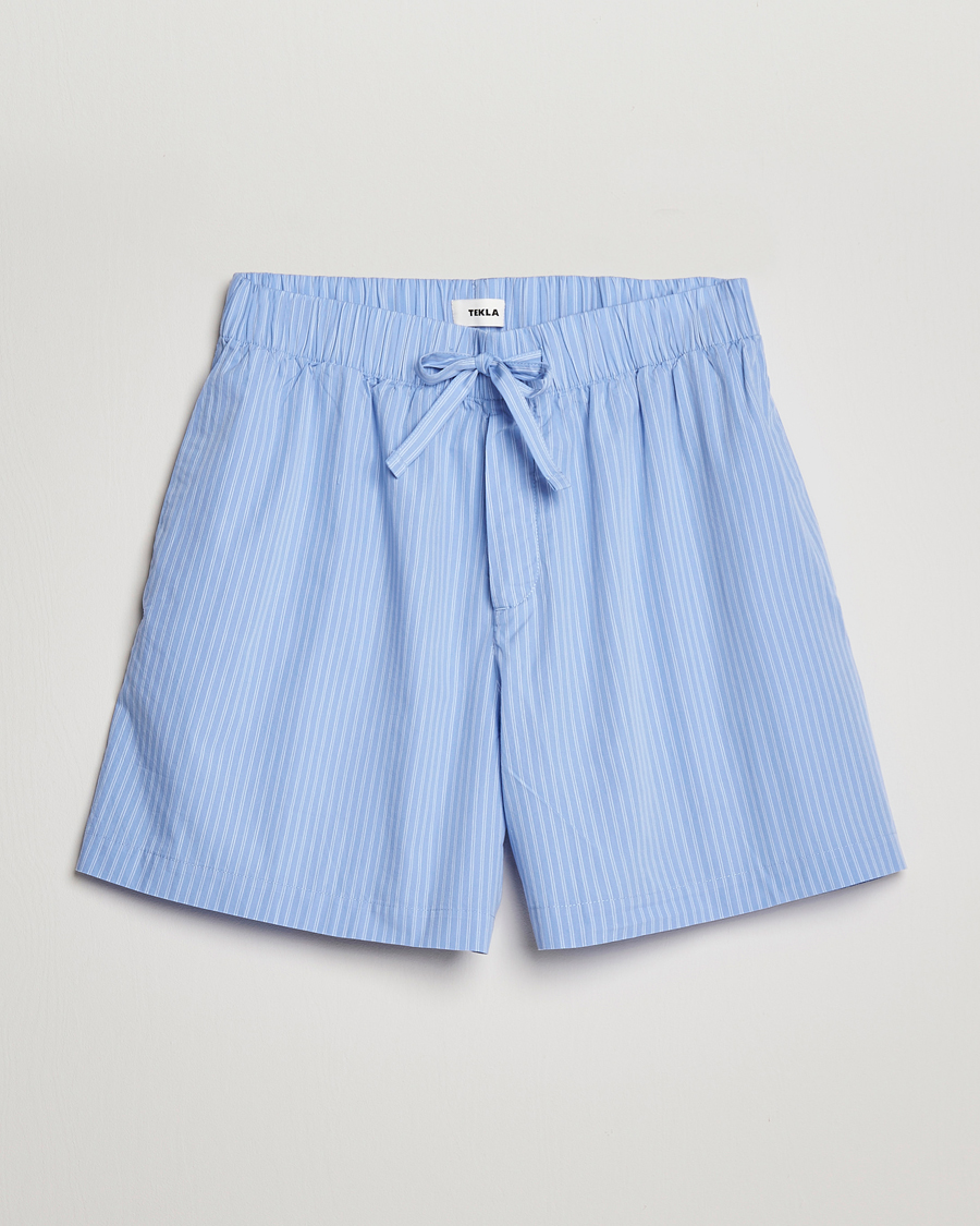Herr | Pyjamas & Morgonrockar | Tekla | Poplin Pyjama Shorts Pin Stripes