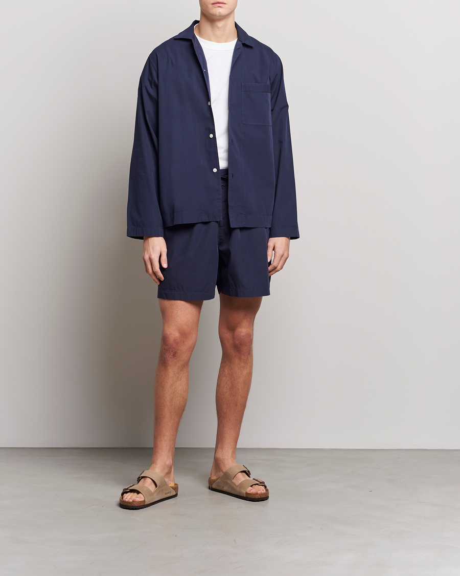 Herr |  | Tekla | Poplin Pyjama Shorts True Navy