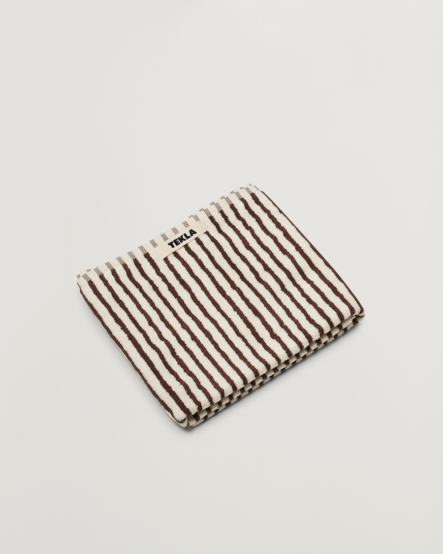 Herr | Textilier | Tekla | Organic Terry Hand Towel Kodiak Stripes
