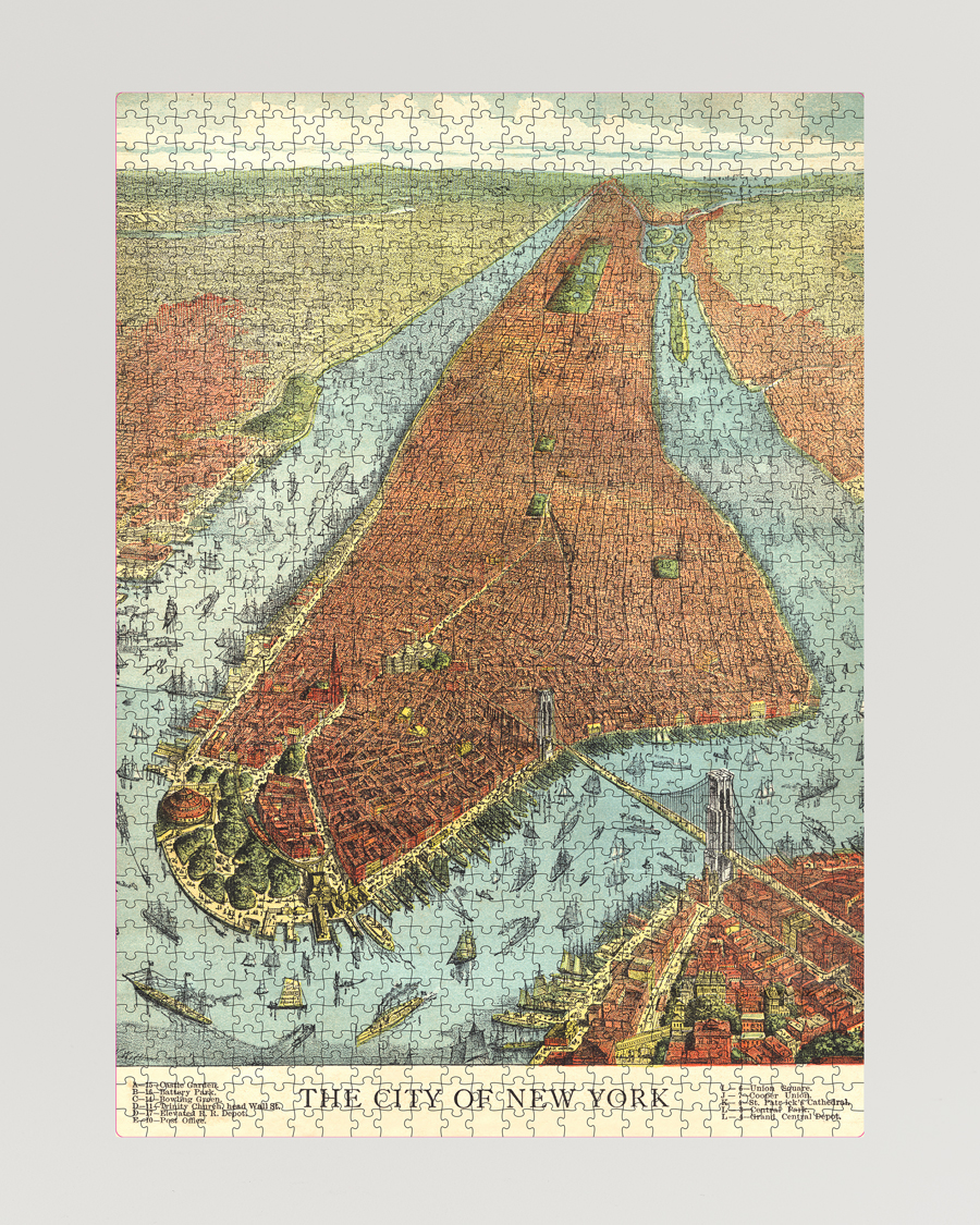 Herr | Spel & fritid | New Mags | John Derian-The City of New York 750 Pieces Puzzle