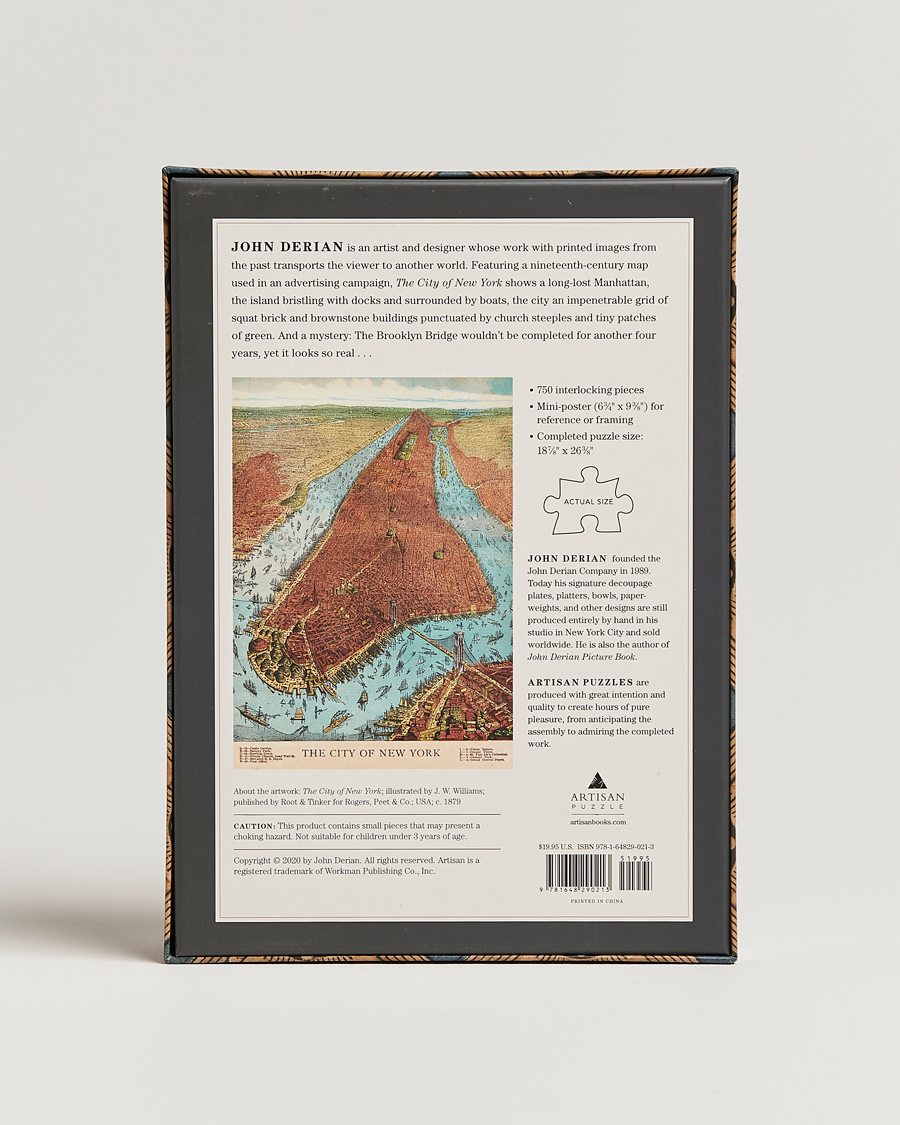 Herr | Spel & fritid | New Mags | John Derian-The City of New York 750 Pieces Puzzle