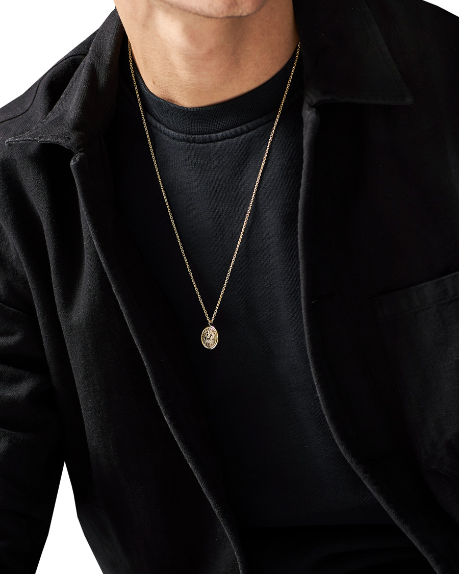 Herr | Tom Wood Coin Pendand Necklace Gold | Tom Wood | Coin Pendand Necklace Gold