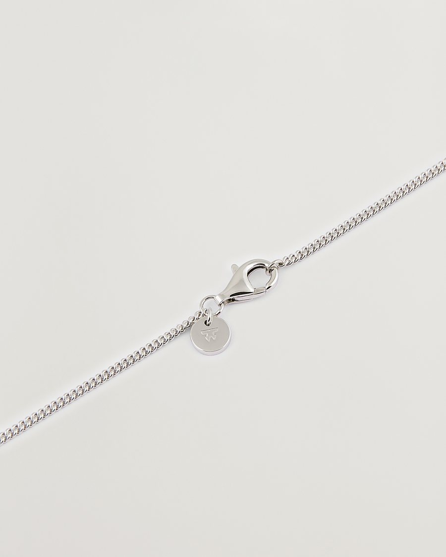 Herr | Tom Wood Mined Cube Pendant Necklace Silver | Tom Wood | Mined Cube Pendant Necklace Silver