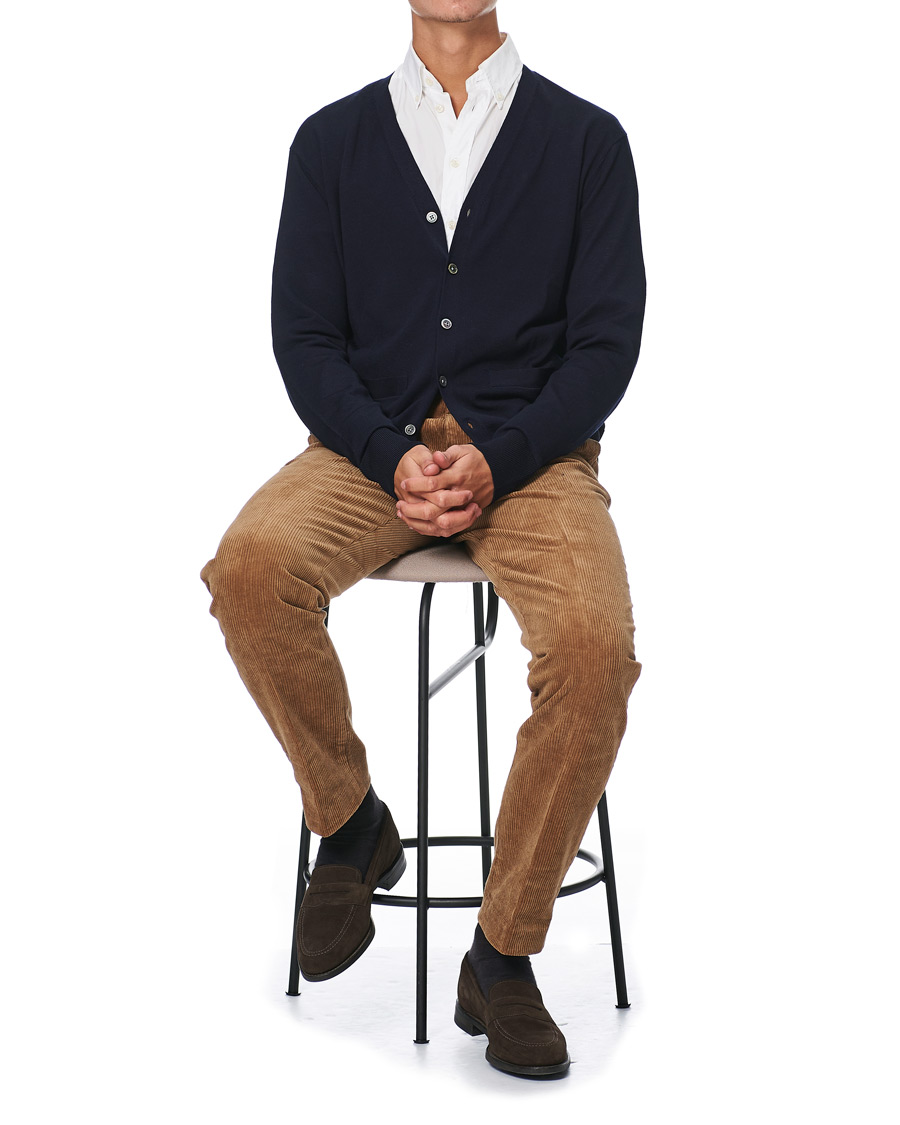 Herr | Byxor | Brooks Brothers | Milano Fit Corduroy Trousers Camel