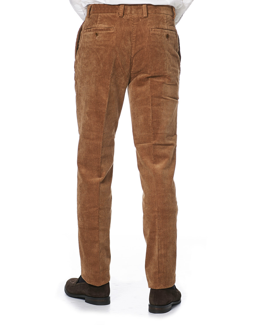 Herr | Byxor | Brooks Brothers | Milano Fit Corduroy Trousers Camel