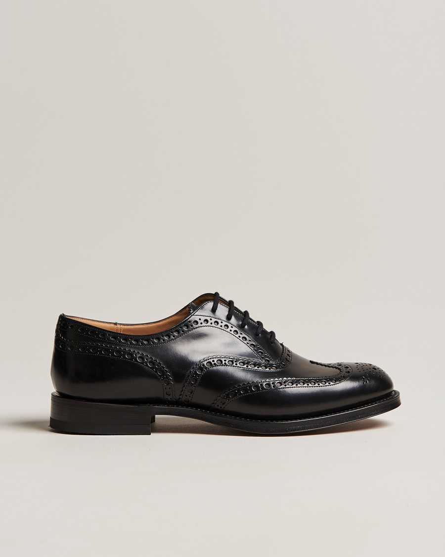 Herr | Church's Burwood Polished Binder Brogue Black | Church's | Burwood Polished Binder Brogue Black