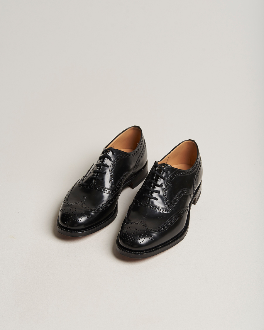 Herr | Brogues | Church's | Burwood Polished Binder Brogue Black