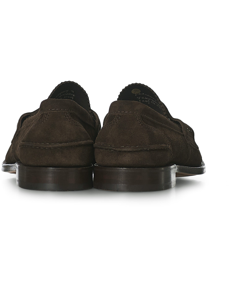 Herr | Church's Pembrey Suede Penny Loafers Dark Brown | Church's | Pembrey Suede Penny Loafers Dark Brown