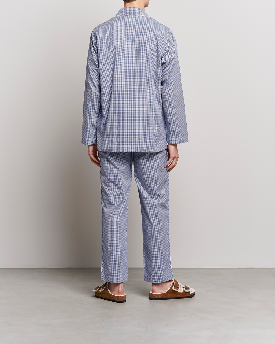 Herr | Pyjamas & Morgonrockar | Nufferton | Alf Checked Pyjama Set Blue/White