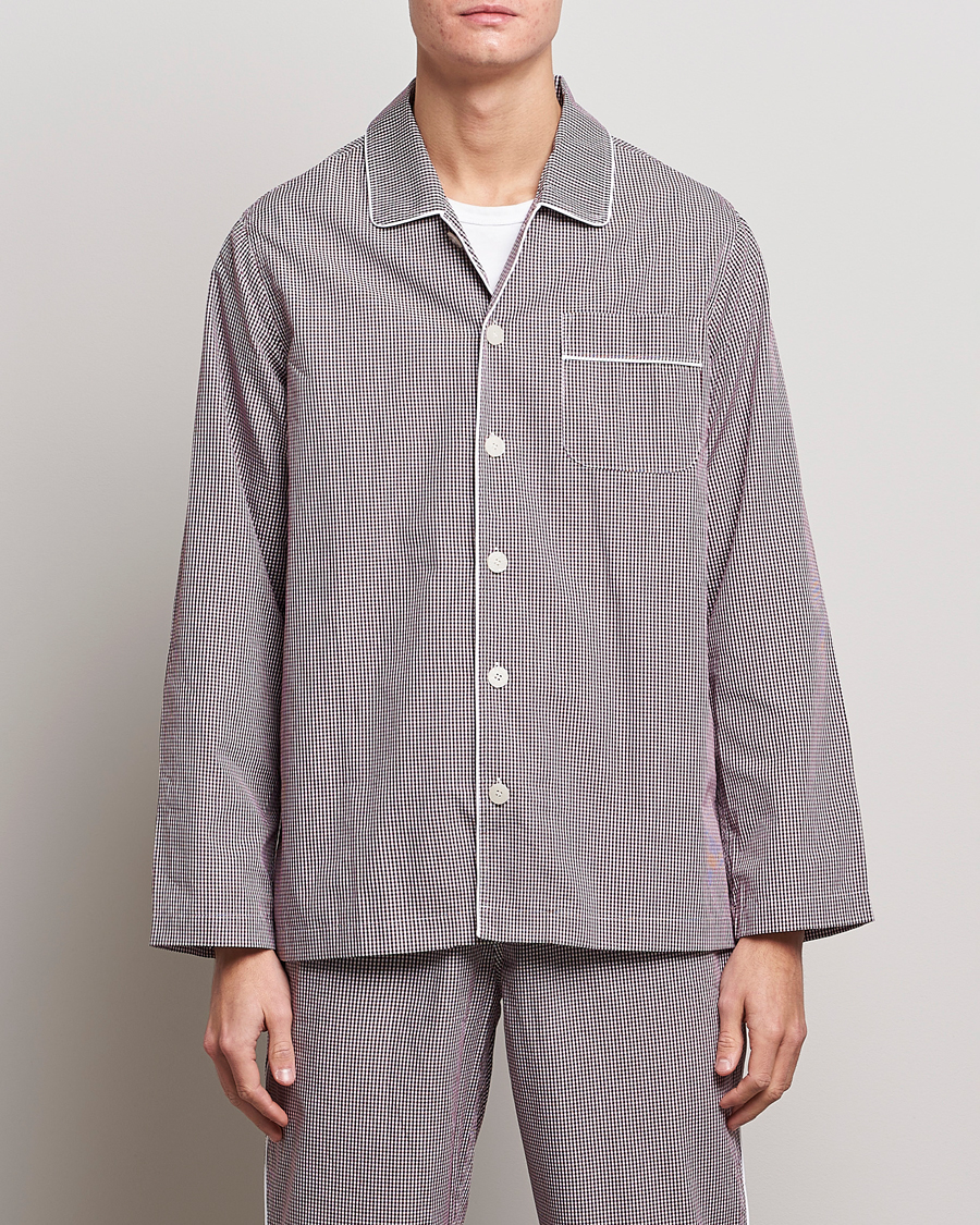 Herr | Pyjamas & Morgonrockar | Nufferton | Alf Checked Pyjama Set Brown/White