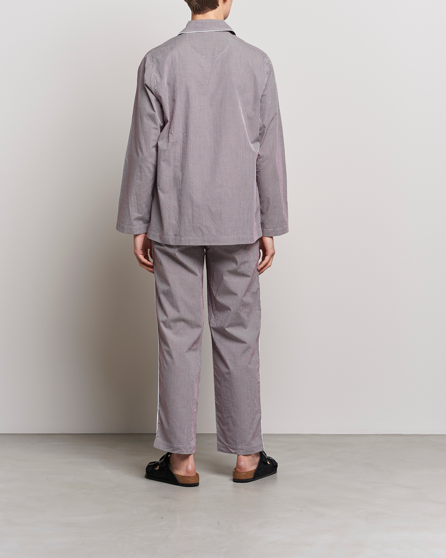 Herr | Pyjamas & Morgonrockar | Nufferton | Alf Checked Pyjama Set Brown/White