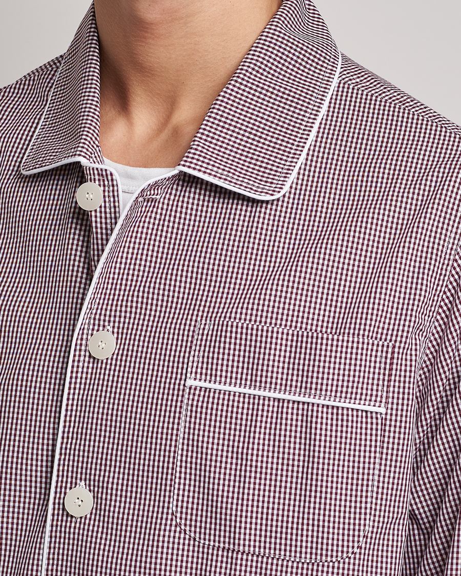 Herr | Pyjamas & Morgonrockar | Nufferton | Alf Checked Pyjama Set Brown/White