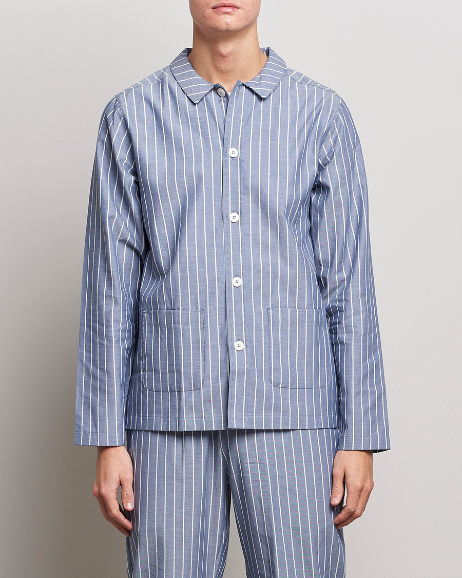 Herr | Pyjamas & Morgonrockar | Nufferton | Uno Mini Stripe Pyjama Set Navy/White