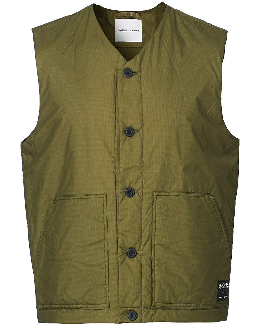 Herr | Jackor | Samsøe Samsøe | Samsøe & Samsøe Tom Gore-Tex Vest Ivy Green