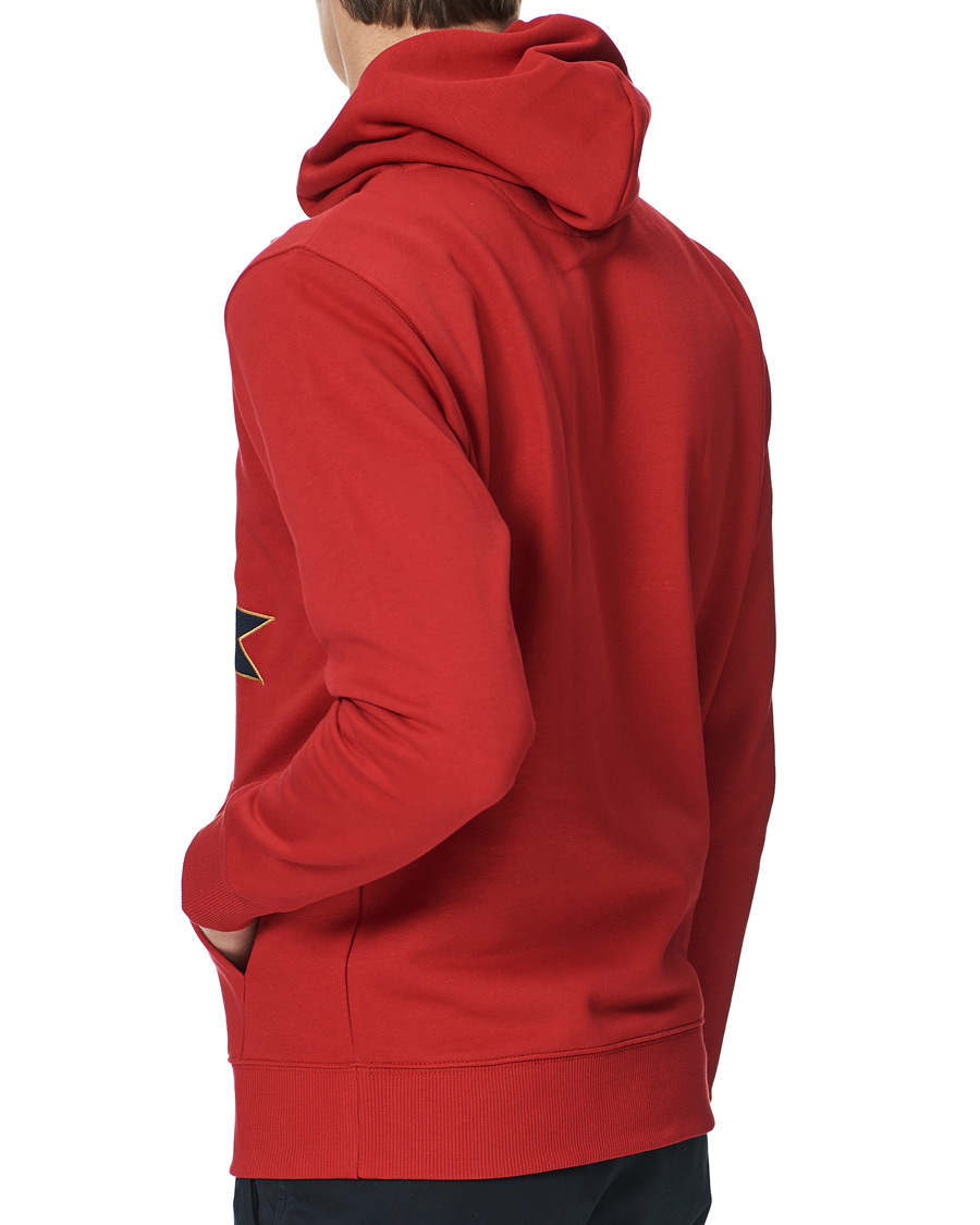 Herr | Tröjor | GANT | Banner Shield Hoodie Equestrian Red
