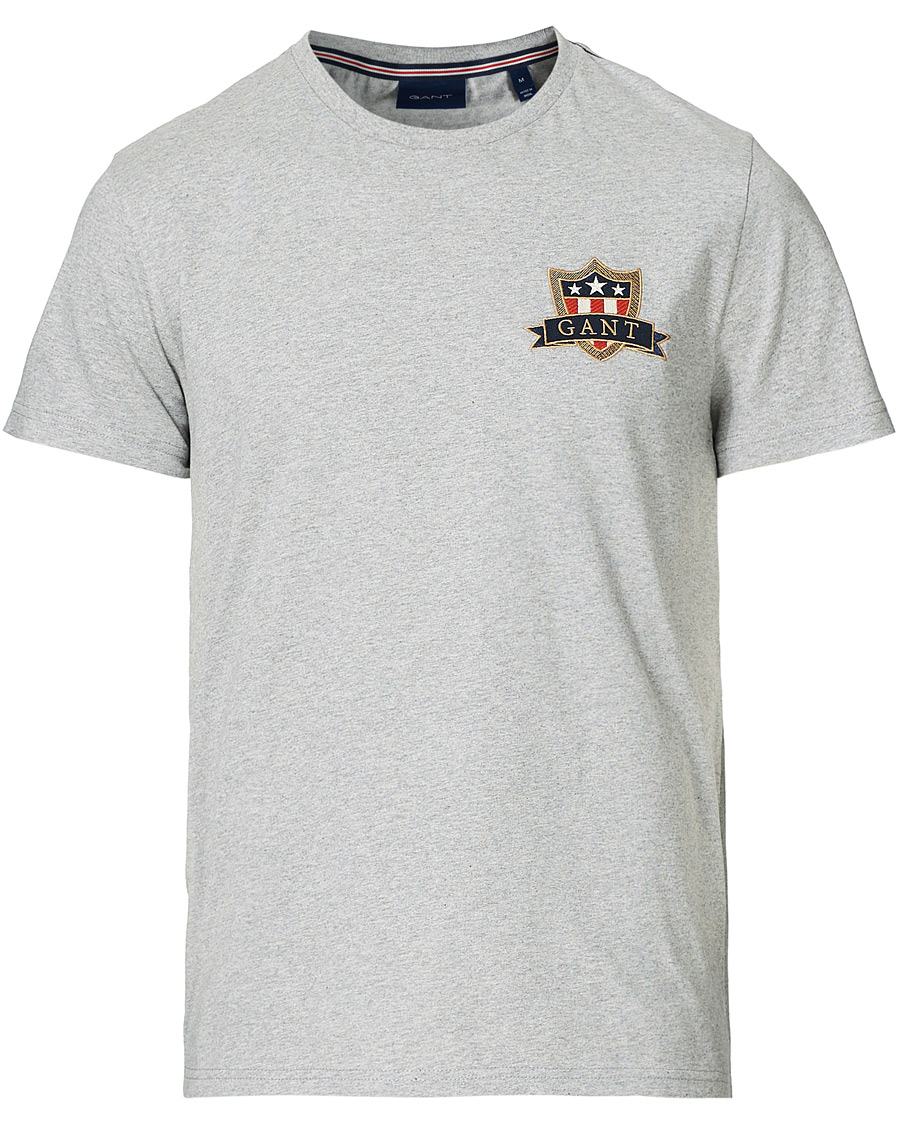 Herr | T-Shirts | GANT | Banner Shield Tee Grey Melange