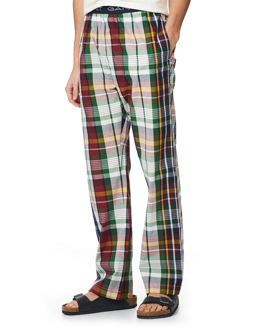 Herr | Pyjamas & Morgonrockar | GANT | Tartan Flannel Pyjama Set Evening Blue