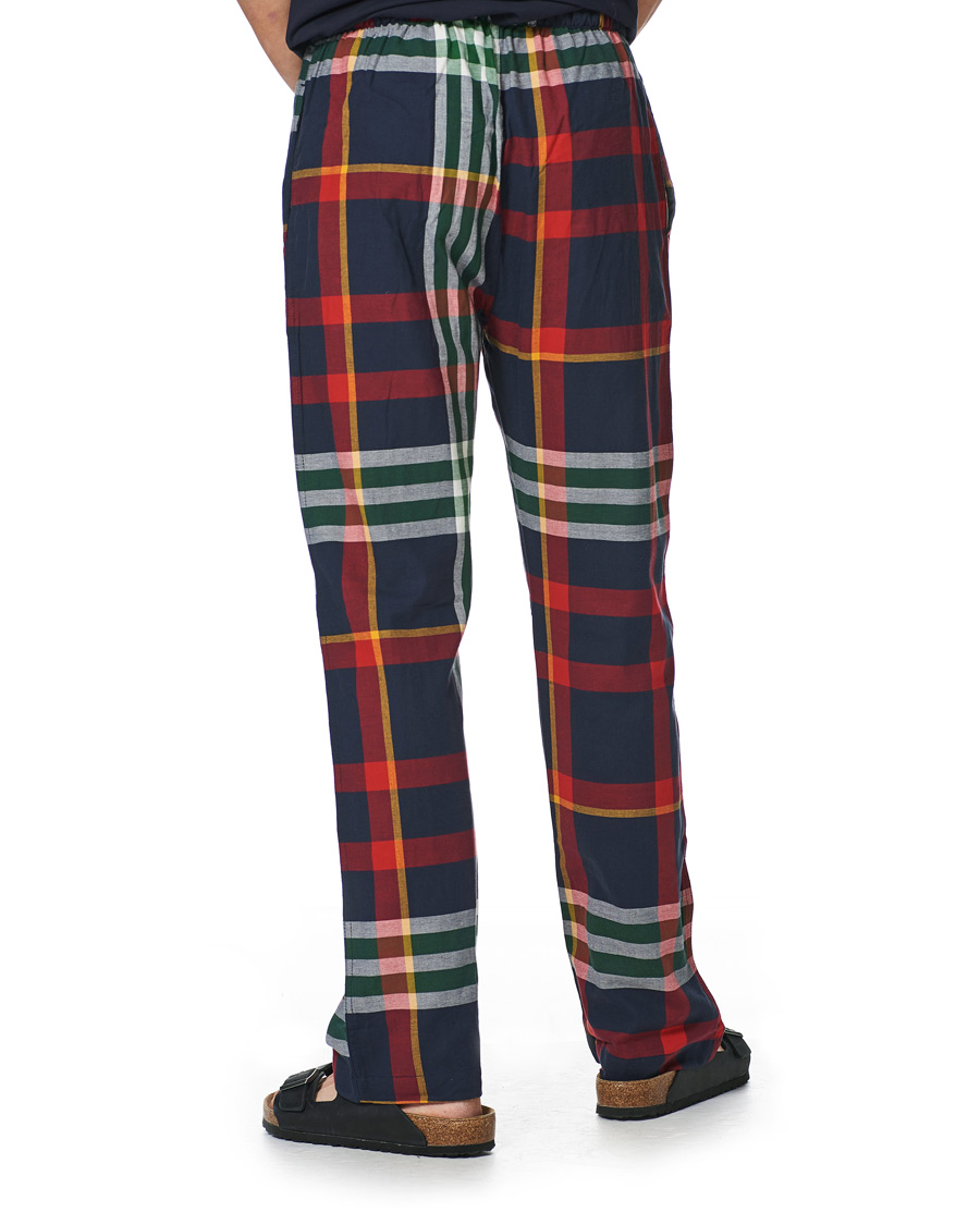 Herr | Pyjamas & Morgonrockar | GANT | Tartan Flannel T-shirt Pyjama Set Evening Blue