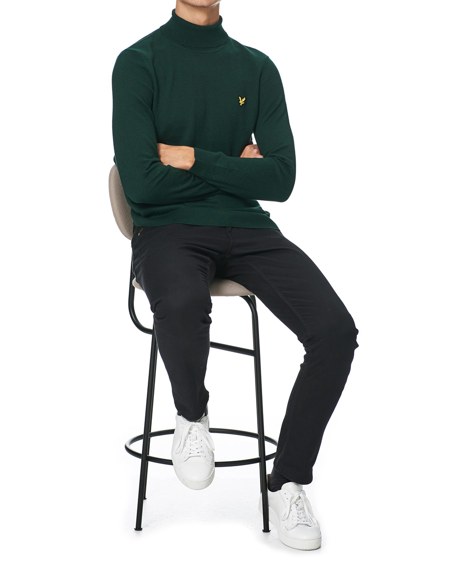 Herr | Tröjor | Lyle & Scott | Rollneck Dark Green