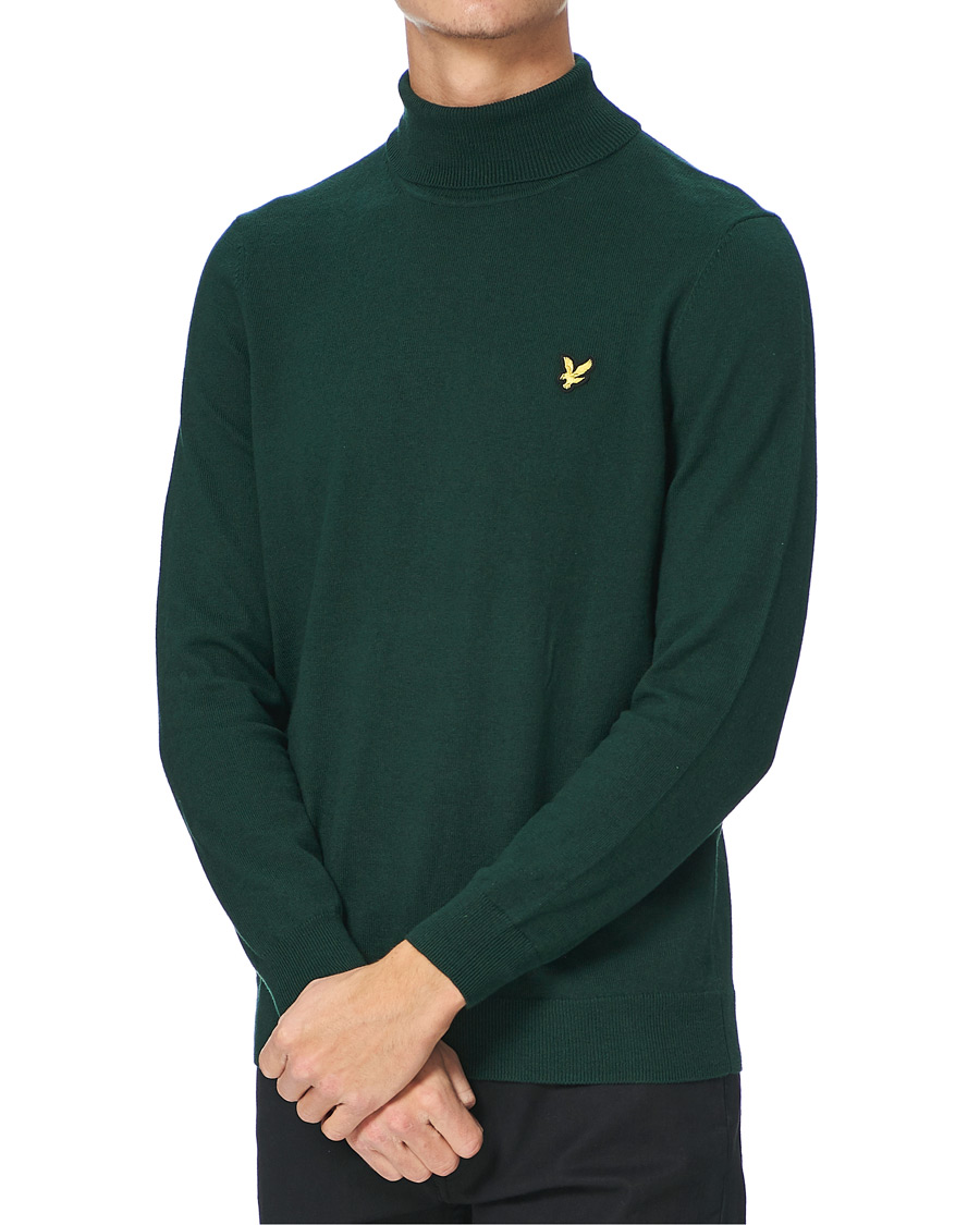 Herr | Tröjor | Lyle & Scott | Rollneck Dark Green