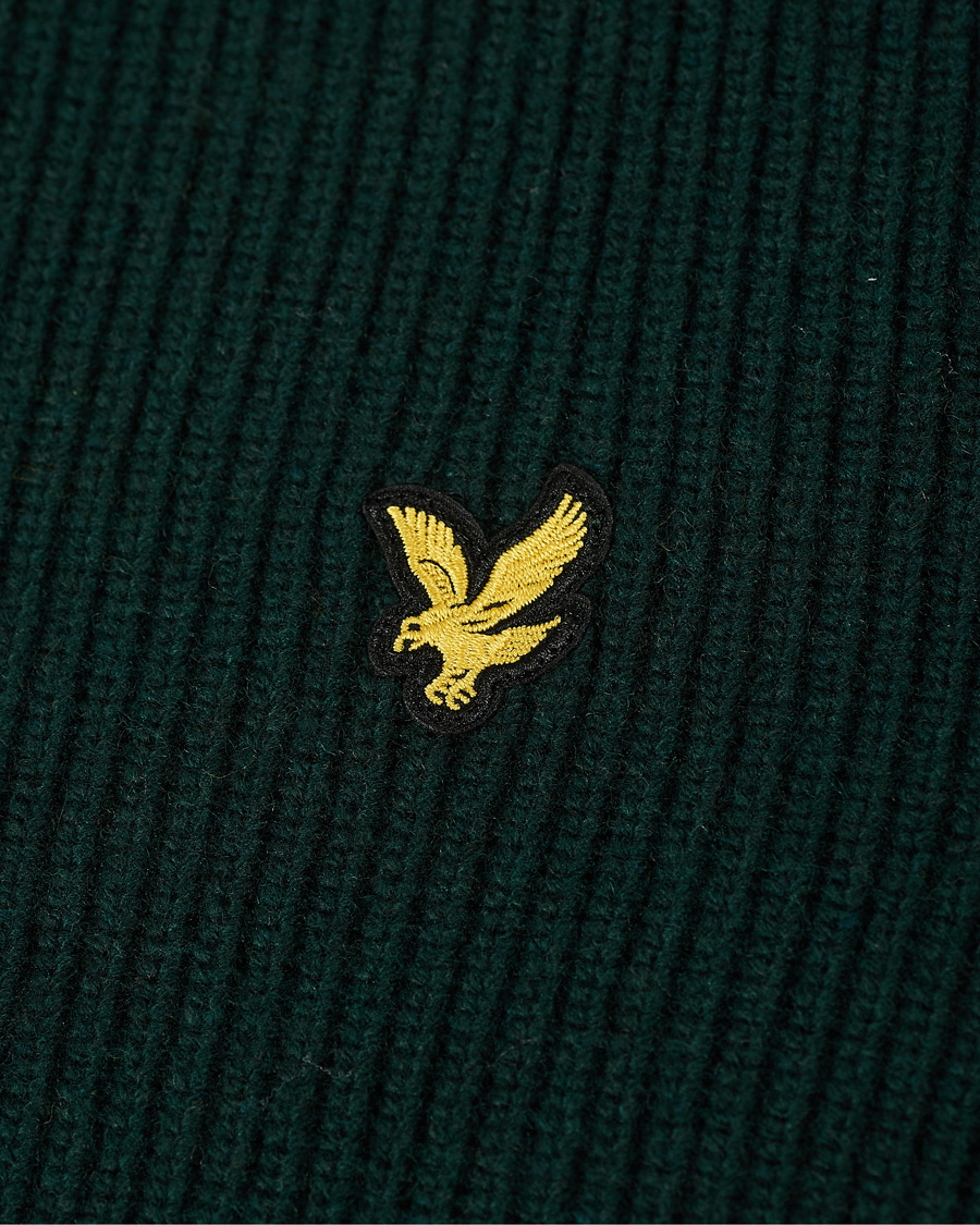Herr | Tröjor | Lyle & Scott | Knitted RIB Zip Through Cardigan Dark Green