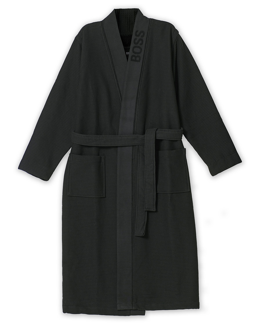 Herr | Pyjamas & Morgonrockar | BOSS BLACK | BOSS Waffle Kimono Black