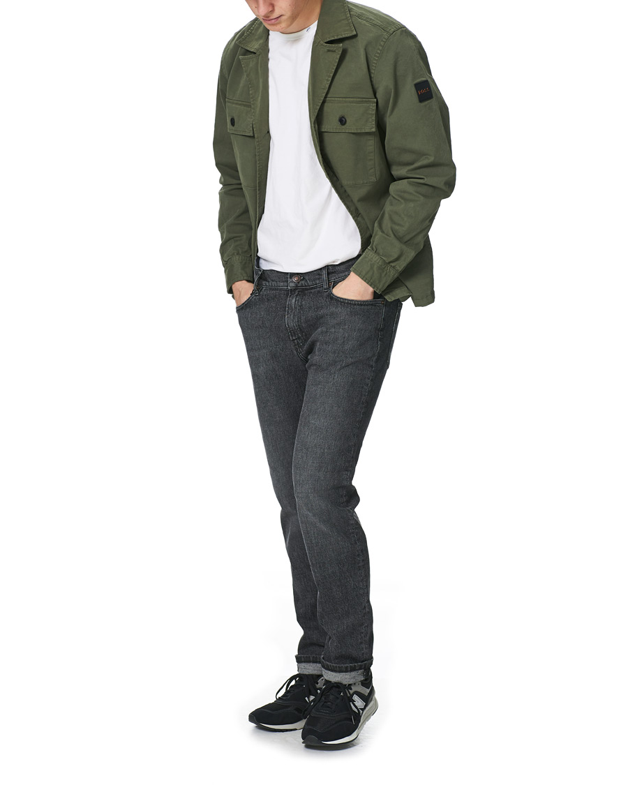 Herr | Skjortor | BOSS ORANGE | BOSS Casual Leasy Pocket Overshirt Open Green