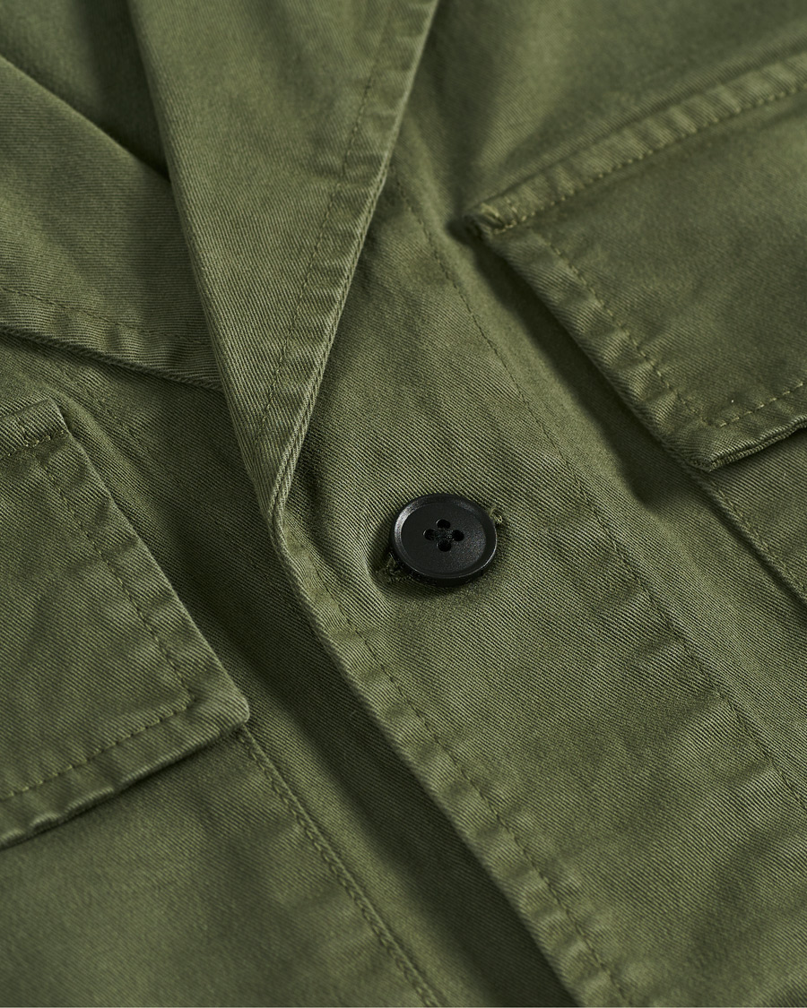 Herr | Skjortor | BOSS ORANGE | BOSS Casual Leasy Pocket Overshirt Open Green