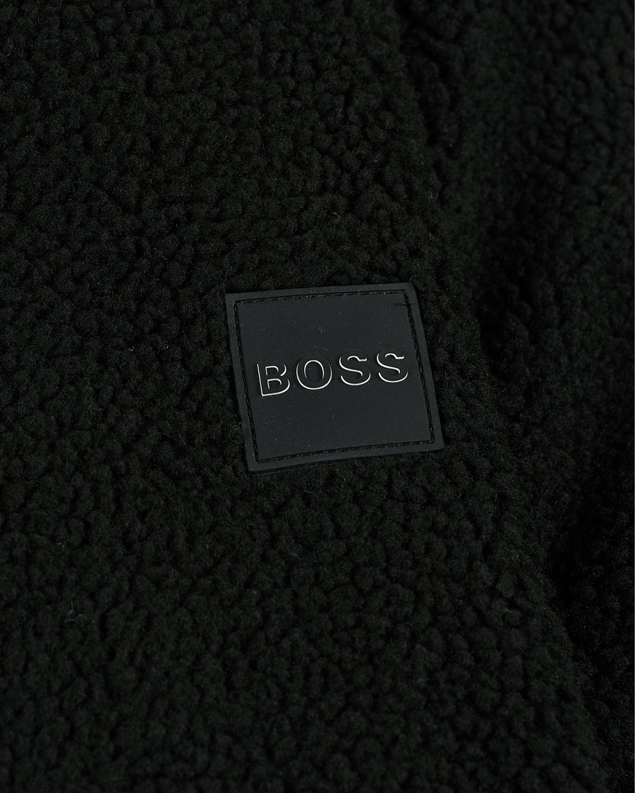 Herr | Tröjor | BOSS ORANGE | BOSS Casual Lovel Teddy Full Zip Hoodie Black