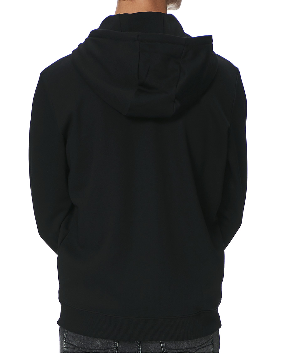Herr | Tröjor | HUGO | Dellar Glossy Logo Full Zip Hoodie Black