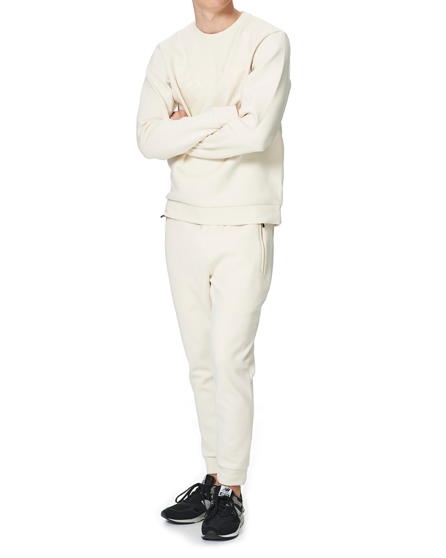 Herr | Byxor | BOSS GREEN | BOSS Athleisure Helwyn Sweatpants Open White