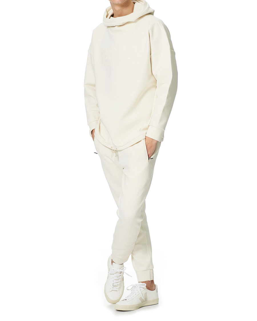 Herr | Tröjor | BOSS GREEN | BOSS Athleisure Soody Iconic Logo Hoodie Open White