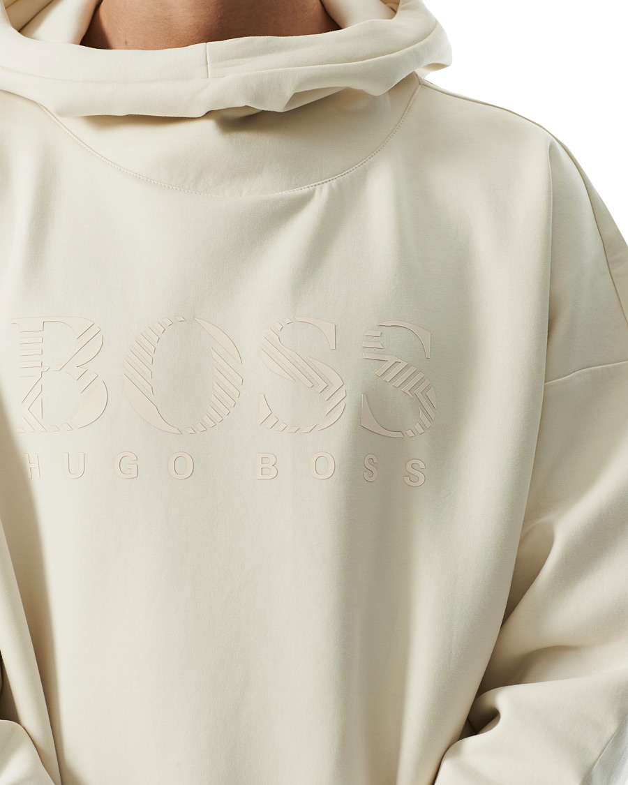Herr | Tröjor | BOSS GREEN | BOSS Athleisure Soody Iconic Logo Hoodie Open White