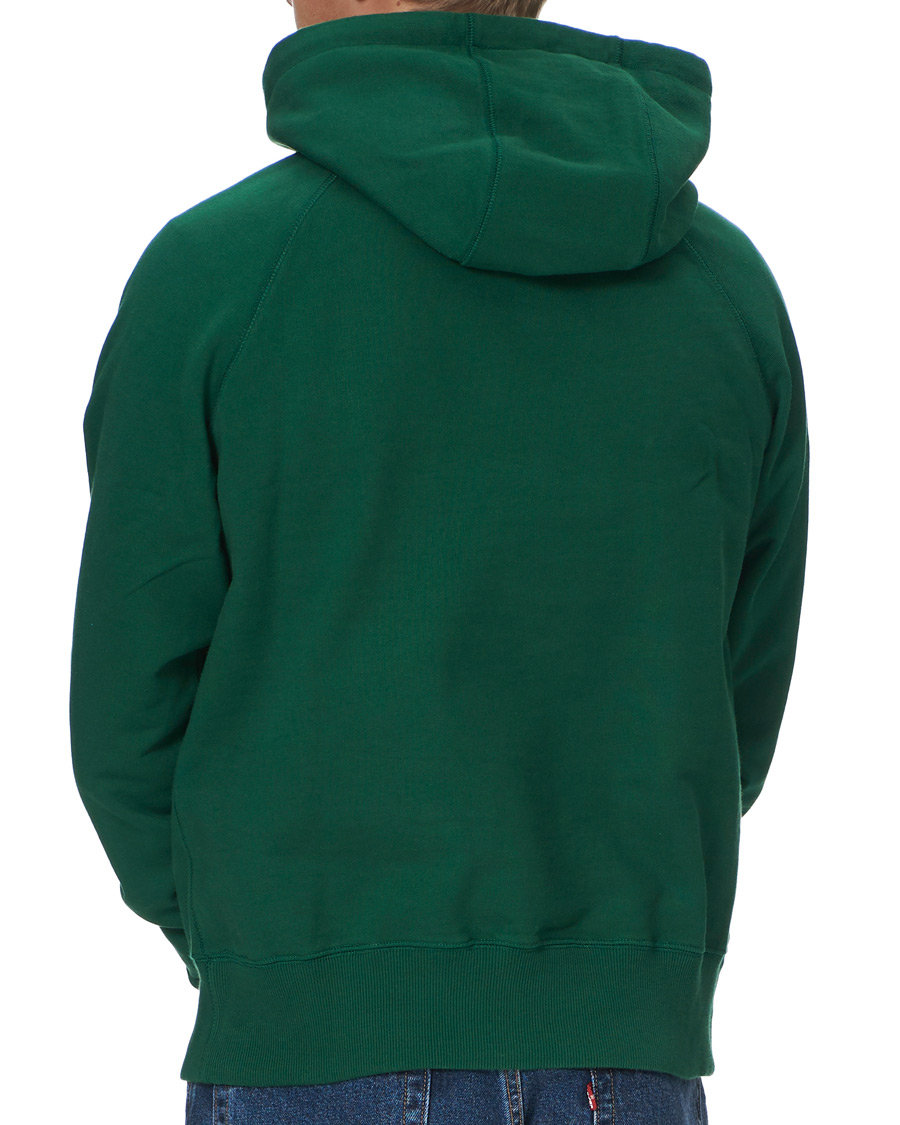 Herr | Tröjor | Drake's | Hooded Cotton Sweatshirt Green
