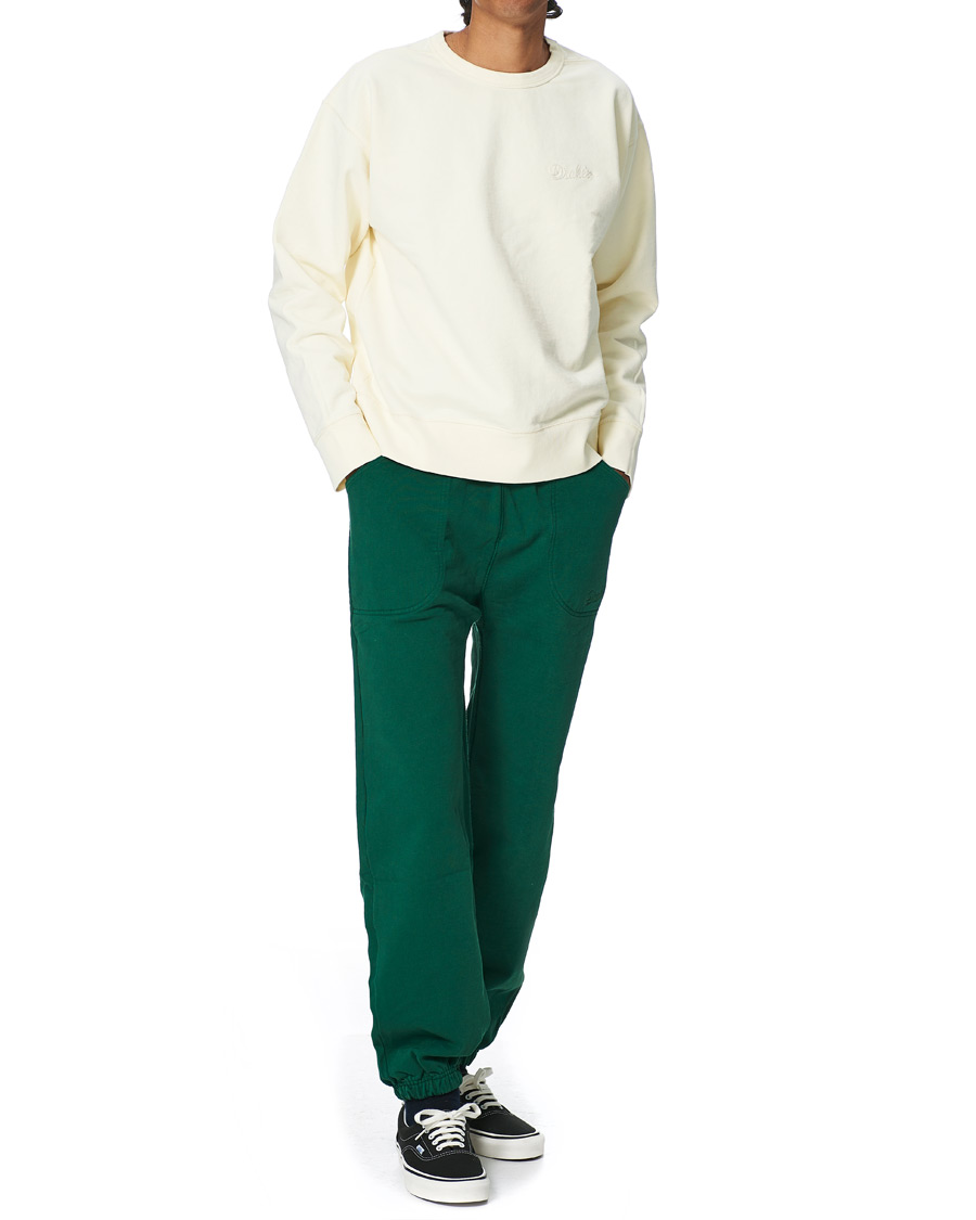 Herr | Byxor | Drake's | Cotton Jogging Bottoms Green