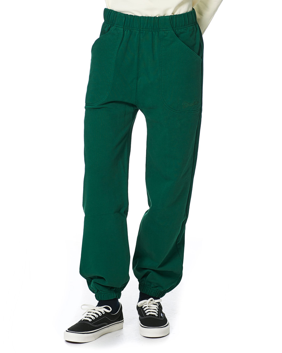 Herr | Byxor | Drake's | Cotton Jogging Bottoms Green